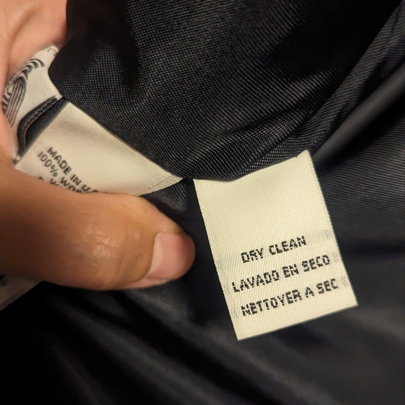 Jones New York Black 100% Worsted Wool Blazer Jacket (Size 6) - Picture 5 of 12